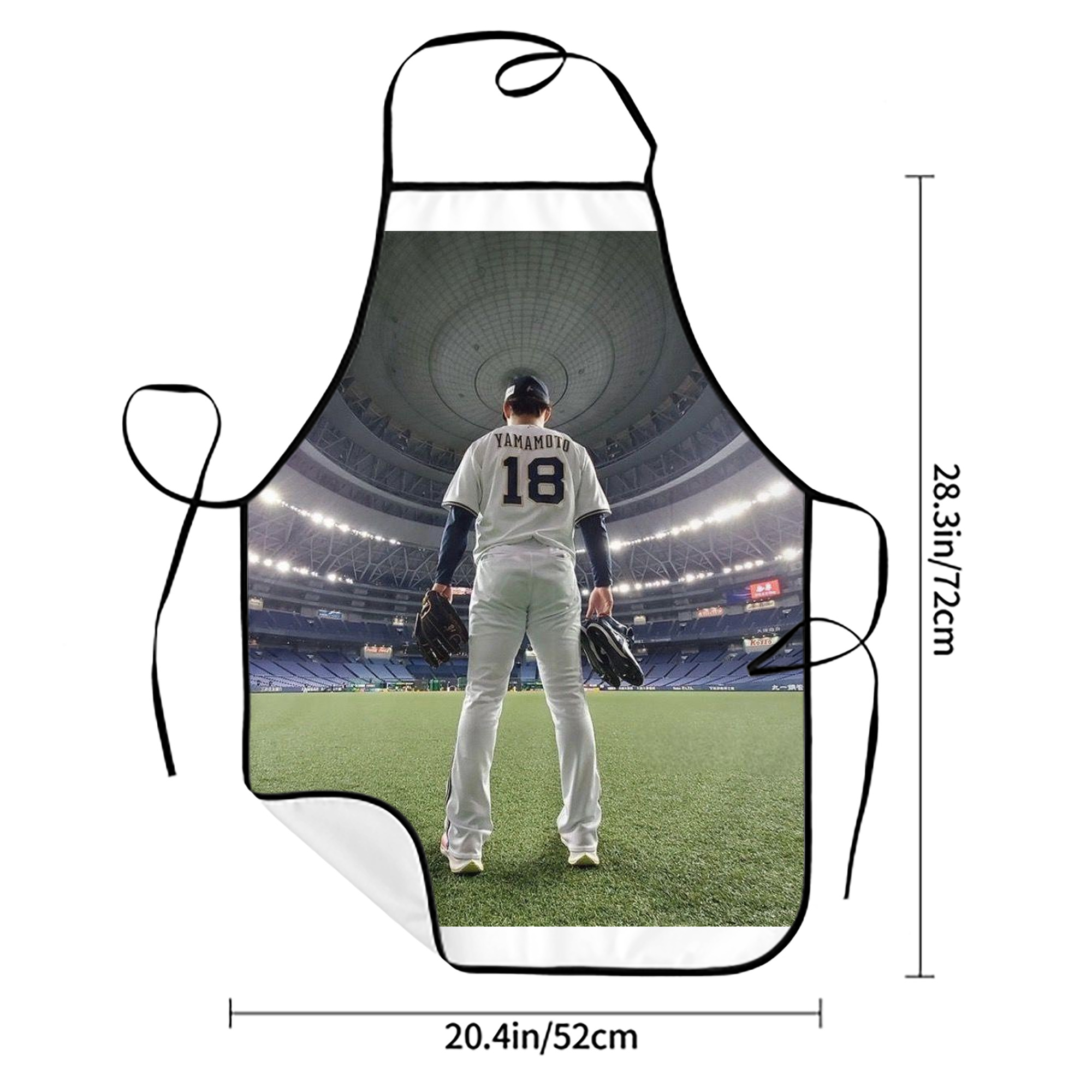  Stain-Resistant Polyester Apron With Pocket – Full Print, Waterproof, Anti-Wrinkle, Anti-Pilling – Ideal For Kitchen, BBQ, Restaurant, Salon & More