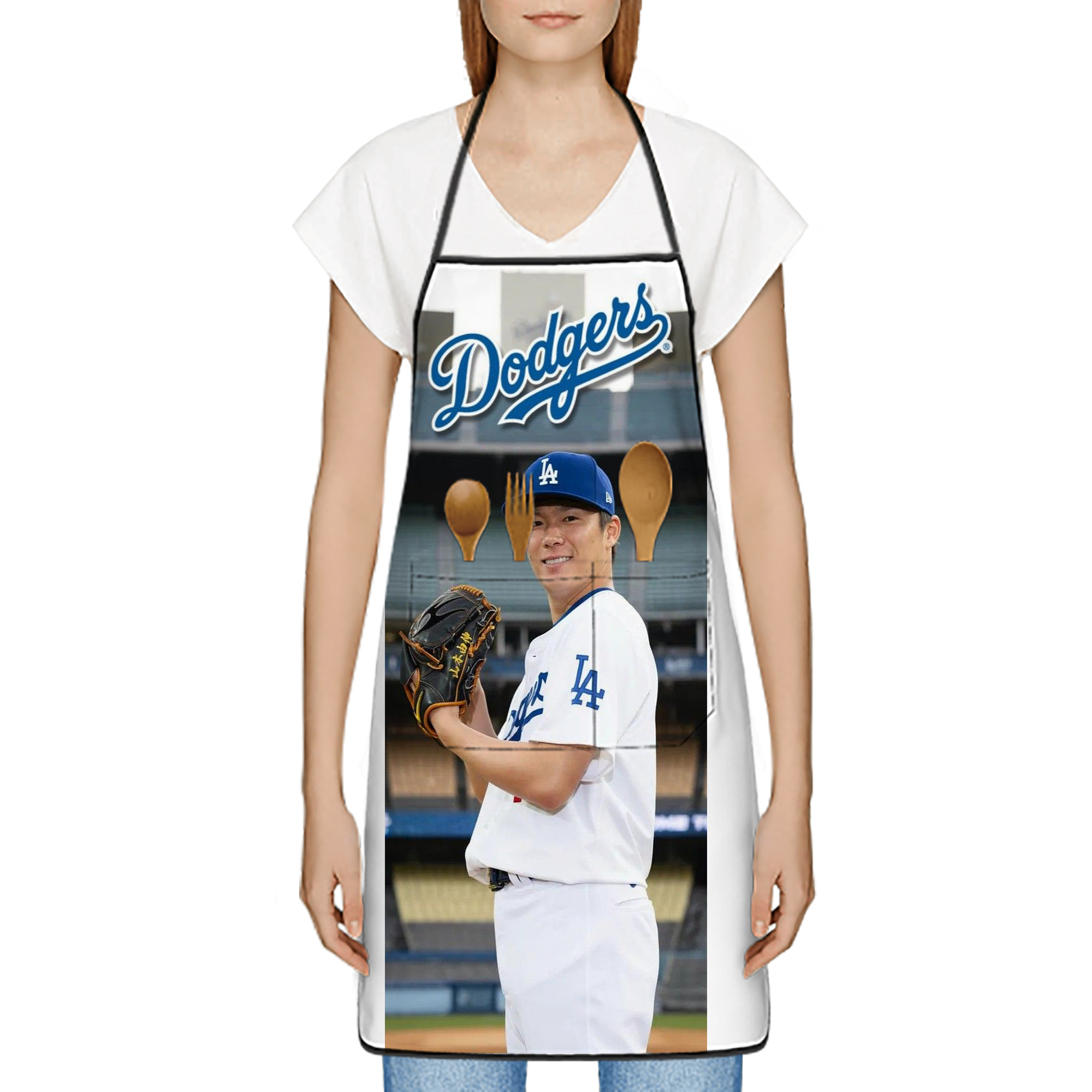  Stain-Resistant Polyester Apron With Pocket – Full Print, Waterproof, Anti-Wrinkle, Anti-Pilling – Ideal For Kitchen, BBQ, Restaurant, Salon & More