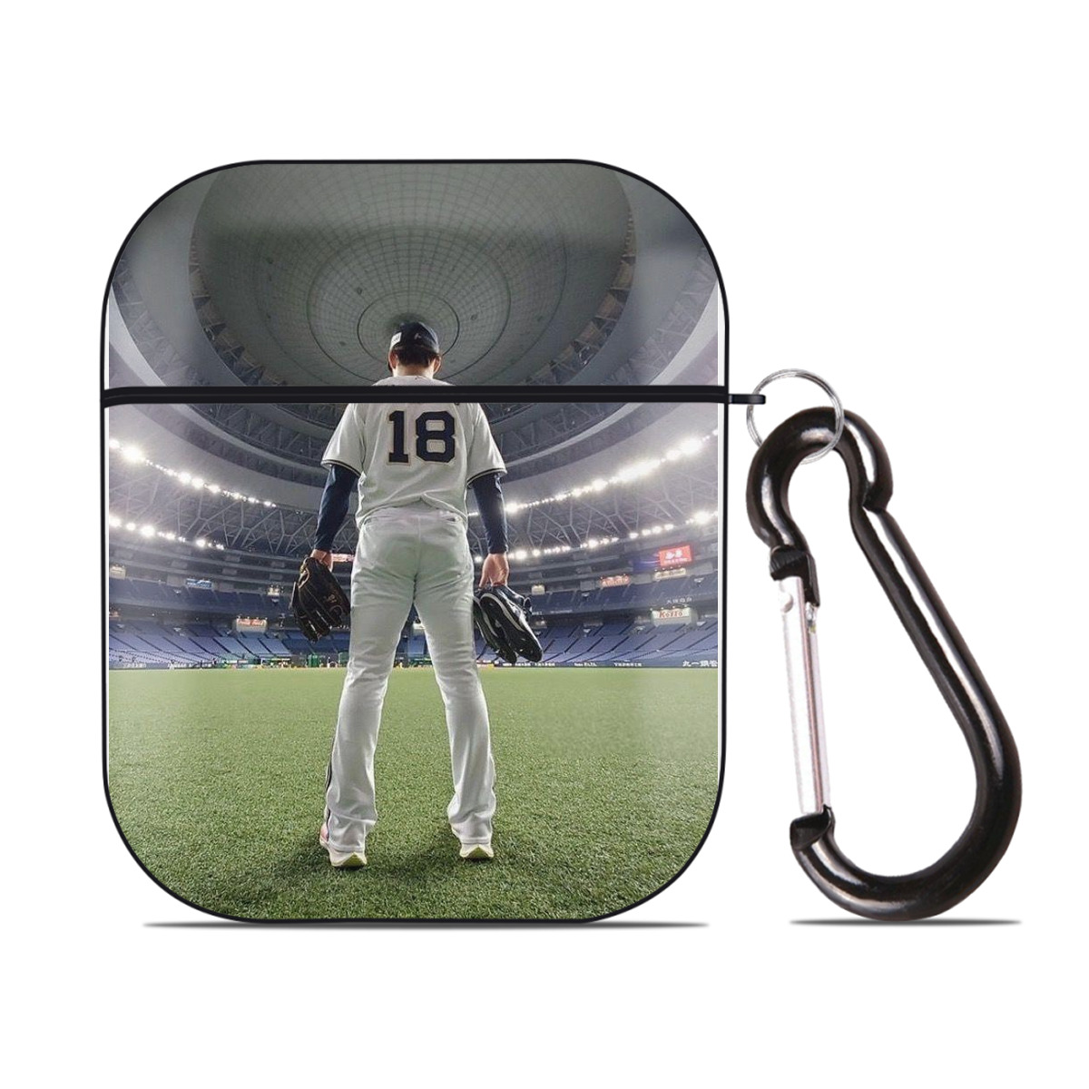  AirPods 2 Case Hard Shell Black, Flexible PC Material, Precise Cutouts, Full Protection, Anti-Fingerprint, Washable, Includes Keychain – Durable & Slim Design