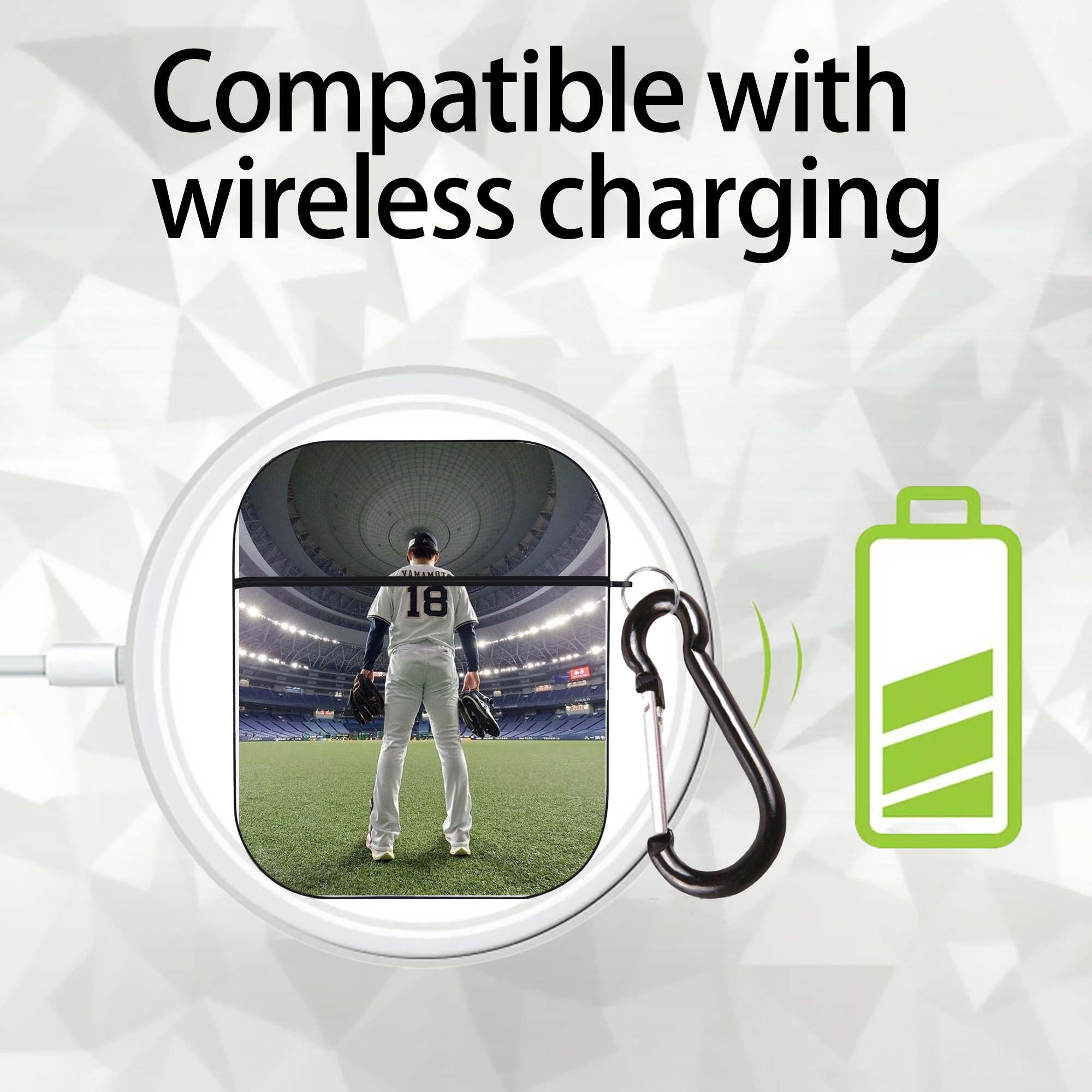  AirPods 2 Case Hard Shell Black, Flexible PC Material, Precise Cutouts, Full Protection, Anti-Fingerprint, Washable, Includes Keychain – Durable & Slim Design